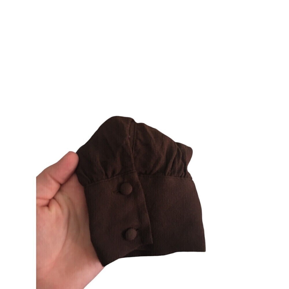 Wilfred Top Women's Size Medium Brown Long Sleeve Button Closure - Picture 8 of 8
